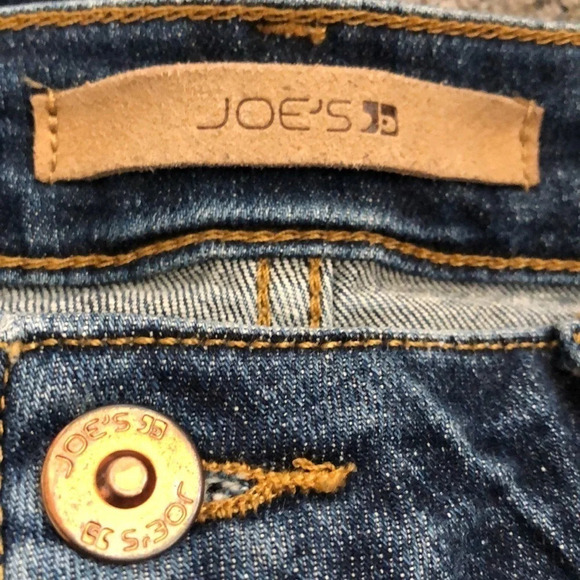 Joe's The Blondie Distressed Mid Rise Skinny Ankle Jeans In Kimmy Size W29 - Picture 7 of 7